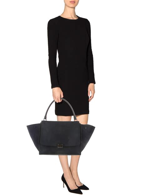 celine trapeze bag black suede|celine tote bag buy online.